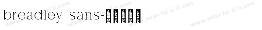 breadley sans字体转换